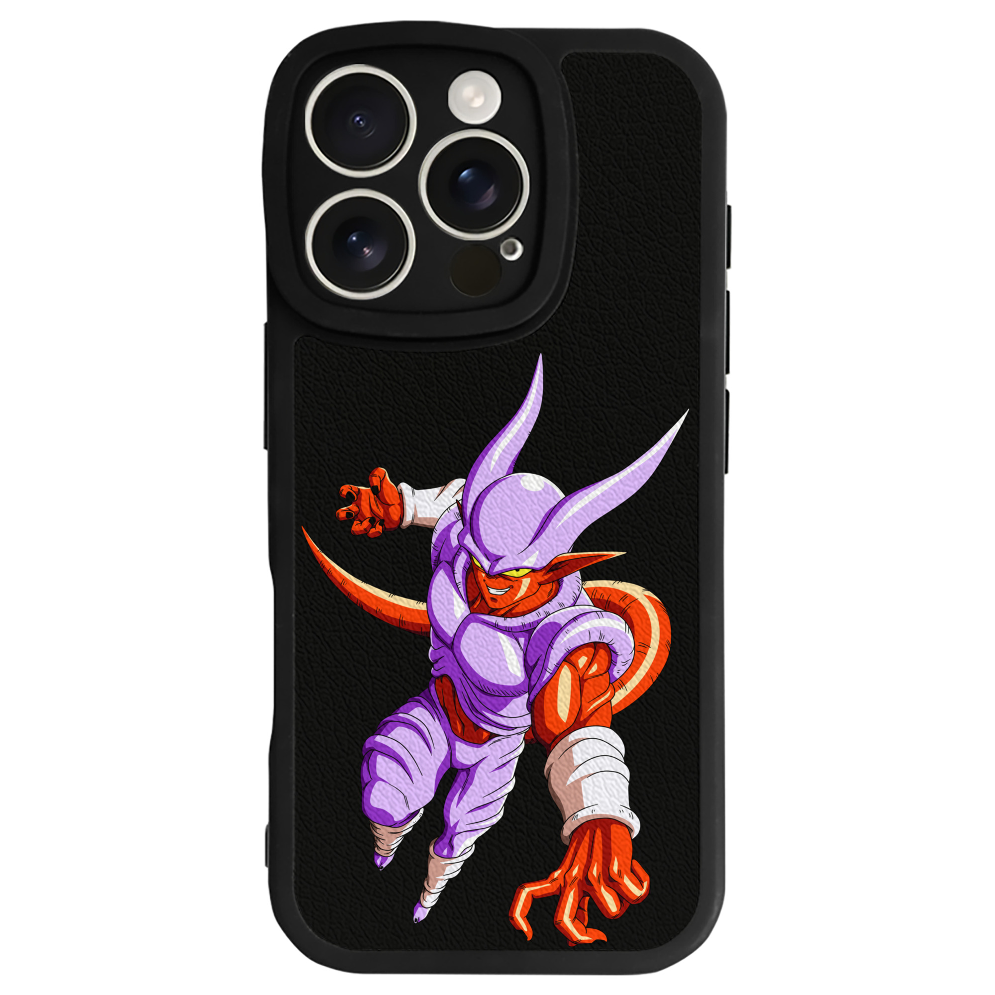 （画像用） ドラゴンボール ジャネンバ DRAGON BALL Janemba 【iPhone 16シリーズ対応】シリコンスマホケース（レザー調） 材質：シリコン